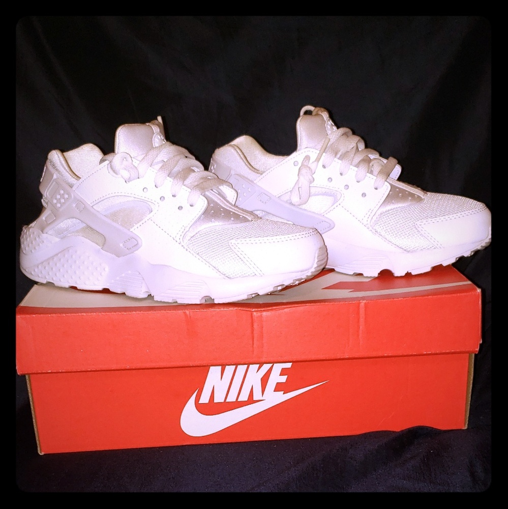 All white Nike Hurache
